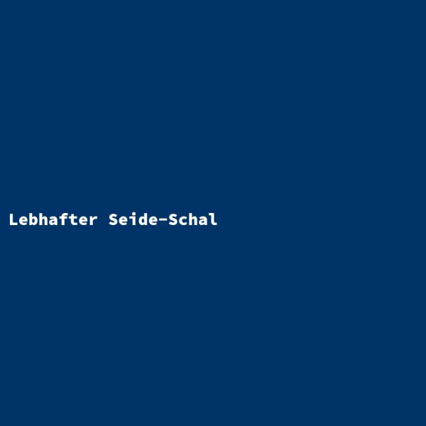 Lebhafter Seide-Schal