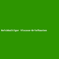 Reichhaltiger Viscose-Briefkasten