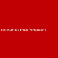 Reichhaltiges Bronze-Portemonnaie