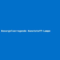 Besorgniserregende Kunststoff-Lampe