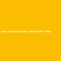 Besorgniserregende Kunststoff-Lampe