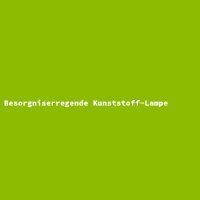 Besorgniserregende Kunststoff-Lampe