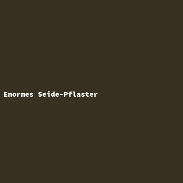 Enormes Seide-Pflaster