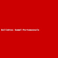Beliebtes Gummi-Portemonnaie