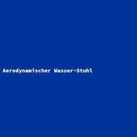Aerodynamischer Wasser-Stuhl