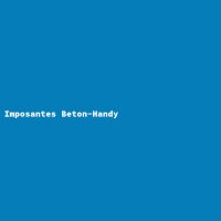 Imposantes Beton-Handy