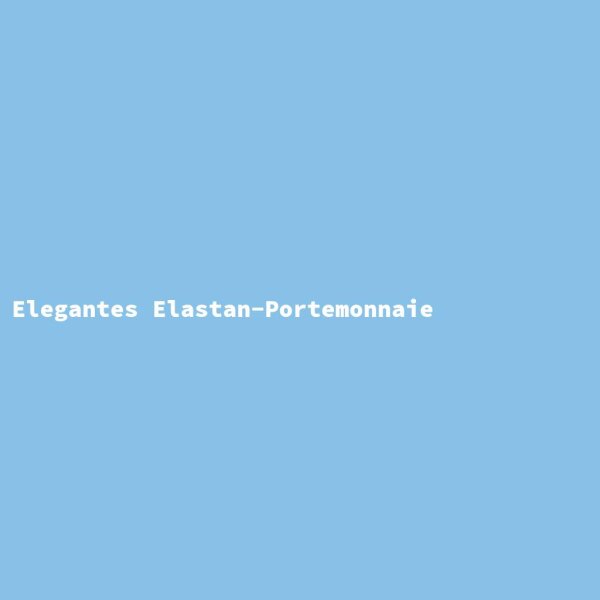 Elegantes Elastan-Portemonnaie