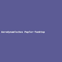 Aerodynamisches Papier-Tanktop