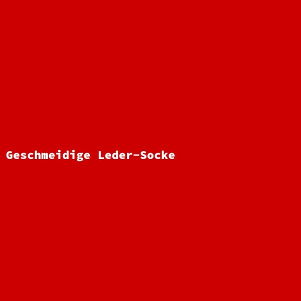 Geschmeidige Leder-Socke