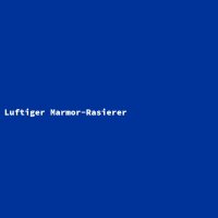 Luftiger Marmor-Rasierer