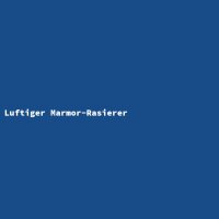 Luftiger Marmor-Rasierer