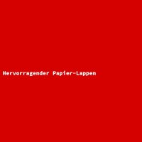 Hervorragender Papier-Lappen
