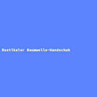 Rustikaler Baumwolle-Handschuh