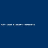 Rustikaler Baumwolle-Handschuh