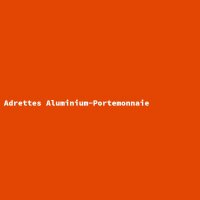 Adrettes Aluminium-Portemonnaie