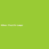 K&uuml;hne Plastik-Lampe