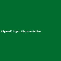Eigenwilliger Viscose-Teller