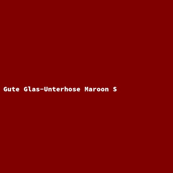 Gute Glas-Unterhose Maroon S