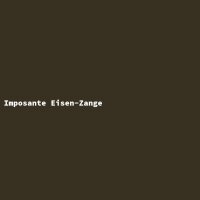 Imposante Eisen-Zange