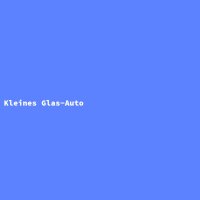 Kleines Glas-Auto