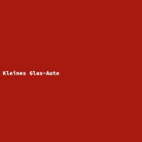 Kleines Glas-Auto