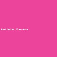 Rustikales Glas-Auto