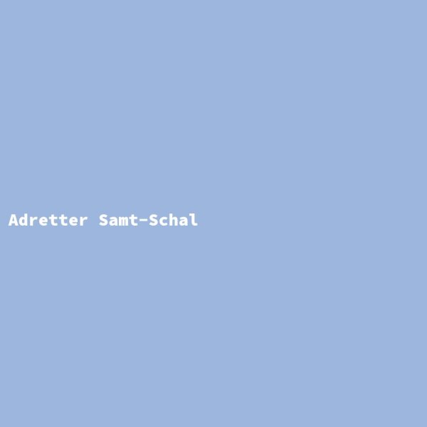 Adretter Samt-Schal