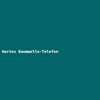 Hartes Baumwolle-Telefon