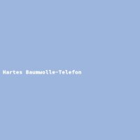 Hartes Baumwolle-Telefon