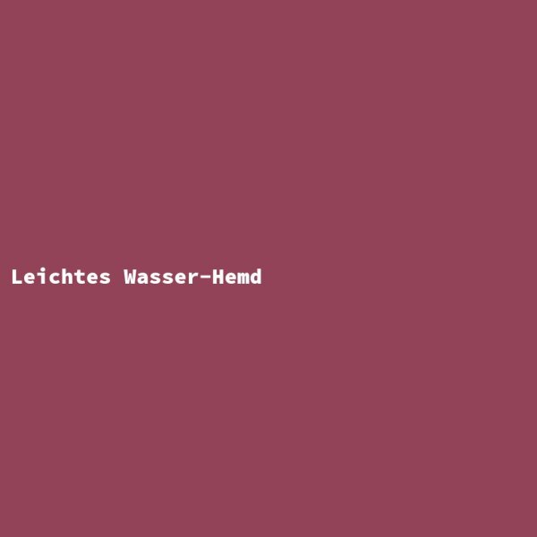 Leichtes Wasser-Hemd