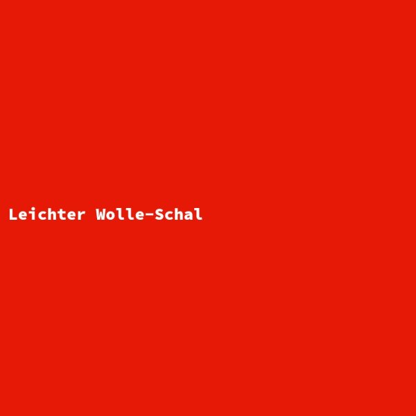 Leichter Wolle-Schal