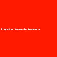 Elegantes Bronze-Portemonnaie