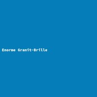 Enorme Granit-Brille