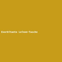 Exorbitante Leinen-Tasche