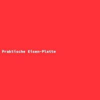 Praktische Eisen-Platte
