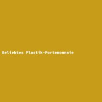 Beliebtes Plastik-Portemonnaie