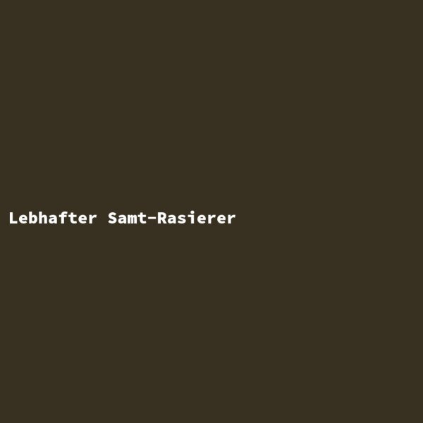 Lebhafter Samt-Rasierer