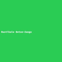 Rustikale Beton-Zange