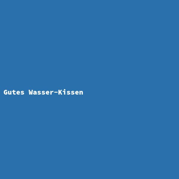 Gutes Wasser-Kissen