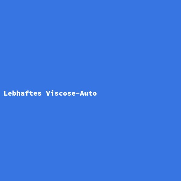 Lebhaftes Viscose-Auto
