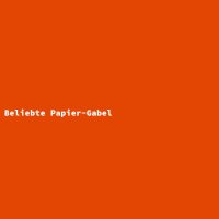 Beliebte Papier-Gabel
