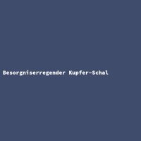 Besorgniserregender Kupfer-Schal