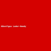 G&uuml;nstiges Leder-Handy