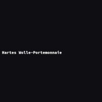 Hartes Wolle-Portemonnaie