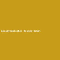 Aerodynamischer Bronze-Schal