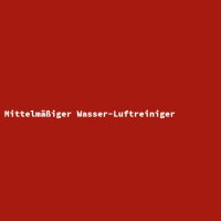 Mittelm&auml;&szlig;iger Wasser-Luftreiniger