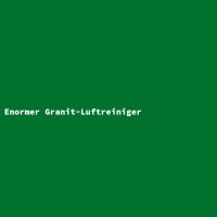 Enormer Granit-Luftreiniger