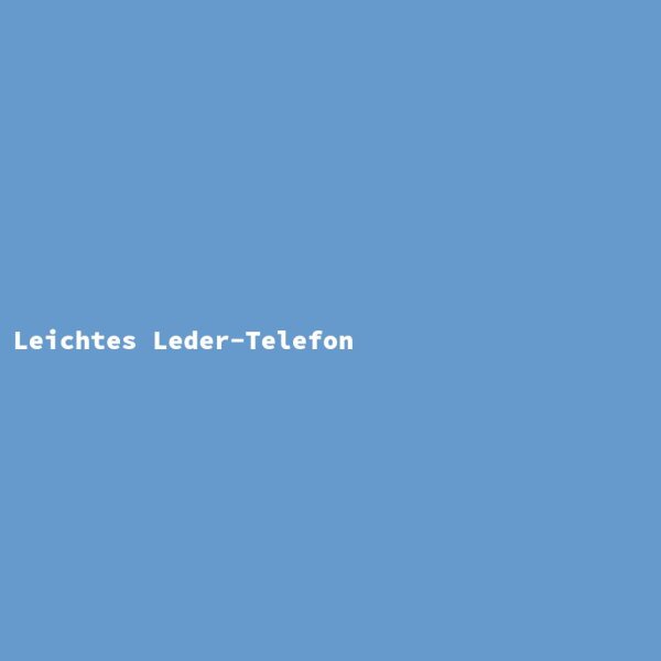 Leichtes Leder-Telefon