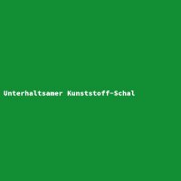Unterhaltsamer Kunststoff-Schal