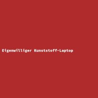 Eigenwilliger Kunststoff-Laptop